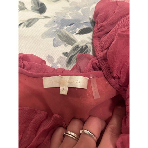 Loveshackfancy Angora Dress In Wild Rose - Picture 9 of 10